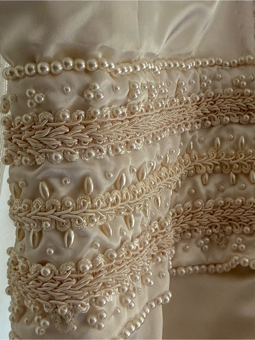 One of a Kind Hand-Beaded Venezuelan Wedding Dress by Mariela Eugenia Godoy 1997